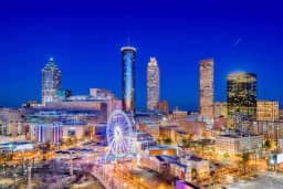 Will the highest temperature in Atlanta be 50°F or higher on December 15?