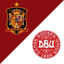 Will the match between Spain and Denmark end in a draw?
