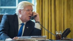 Who will Trump speak to in May?