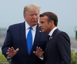 Will Trump say "AI" or "Artificial Intelligence" during Macron presser today?