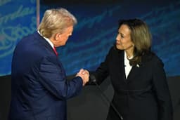 Kamala and Trump shake hands at inauguration?