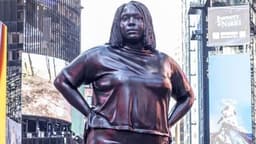 Will the Black Woman statue be removed from Times Square early?