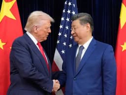 Will Trump and Xi handshake last less than 2 seconds during the day of their next meeting in 2026?