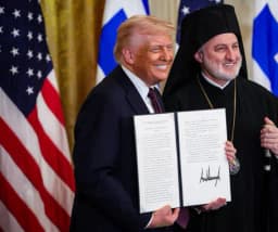 Will Trump say "Monroe" or "Donroe" during Greek Independence Day event?