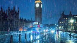 Will London have between 5-10mm of precipitation in May?
