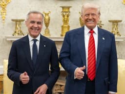 Will Trump say "Healthcare" during events with PM of Canada on Oct 7?