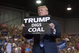 Will Trump say "Hottest" during the Champion of Coal event?