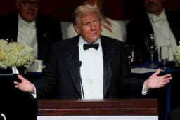 Will Trump say "Nobel" or "Peace Prize" during ballroom dinner on October 15?