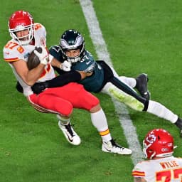Will the Eagles lead the Chiefs after the third quarter of Super Bowl LIX?