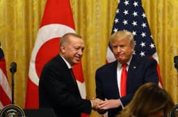 Will Trump say "Syria" during events with Turkish president on September 25?