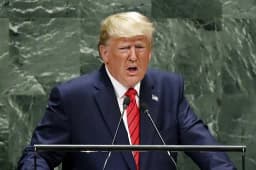 Will Trump say "Russia" or "Ukraine" 7+ times during address to UN General Assembly on September 23?