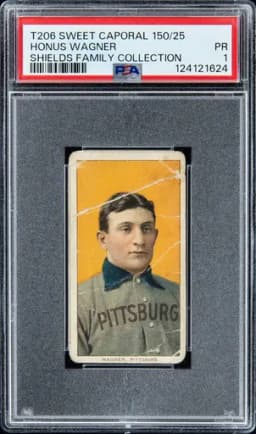 Honus Wagner card sale >$2 million?