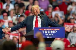 Will Trump say "China" 10 or more times during Macon, GA rally?