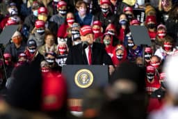 Will Trump say "China" 5 or more times during Wisconsin rally on Oct 30?